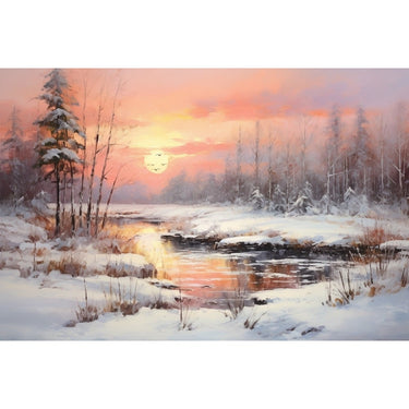 Winter Sunset Canvas